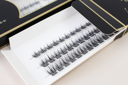 Lush Bee - DIY Eyelash Extension Pre-cut Cluster - Kezia 72 Pieces