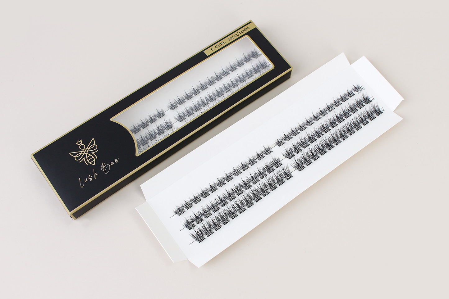 Lush Bee - DIY Eyelash Extension Pre-cut Cluster - Kezia 72 Pieces